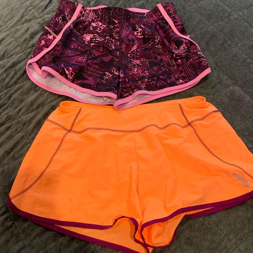 2 Reebok running shorts